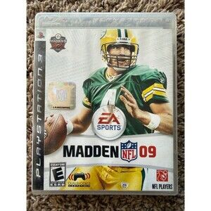 Madden NFL 09 PS3 PlayStation 3 Video Game EA Sports Brett Favre Cover